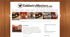 Desktop Screenshot of cabinetrymasters.com